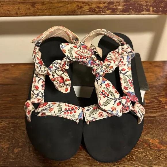 LOEFFLER RANDALL Maisie Floral Cotton Sport Sandals