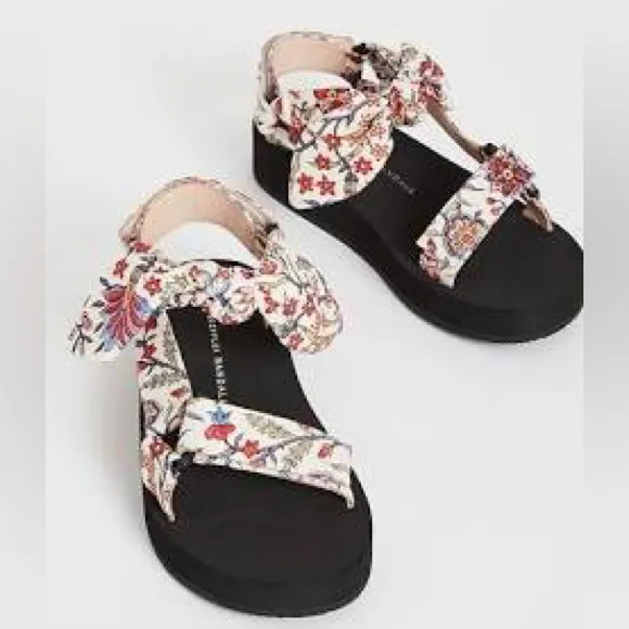 LOEFFLER RANDALL Maisie Floral Cotton Sport Sandals