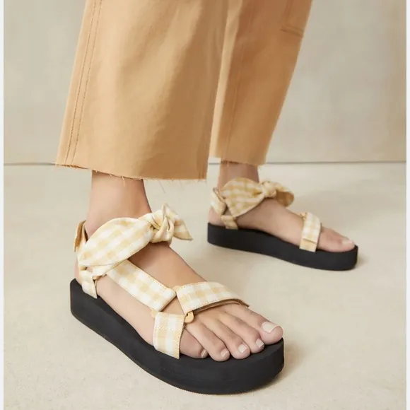 Loeffler Randall Maisie Gingham Sandals