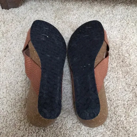 LOLA SABBIA for Eric Michael size 41 brown slides
