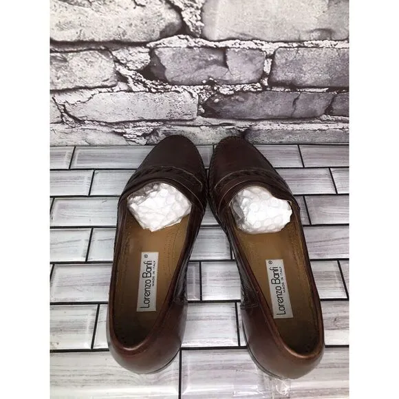 Lorenzo Banfi Brown Leather VTG Loafers Dress Shoes Men’s Sz 8.5M US/41.5-42EU
