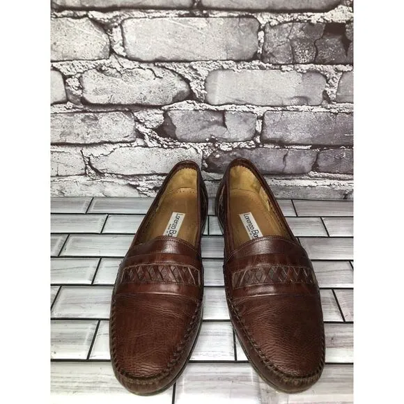 Lorenzo Banfi Brown Leather VTG Loafers Dress Shoes Men’s Sz 8.5M US/41.5-42EU