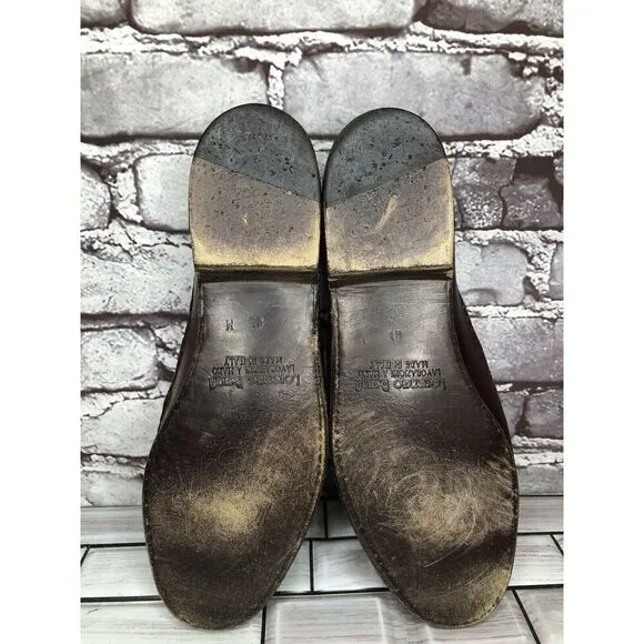 Lorenzo Banfi Brown Leather VTG Loafers Dress Shoes Men’s Sz 8.5M US/41.5-42EU