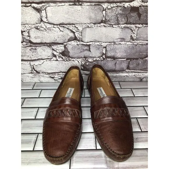 Lorenzo Banfi Brown Leather VTG Loafers Dress Shoes Men’s Sz 8.5M US/41.5-42EU