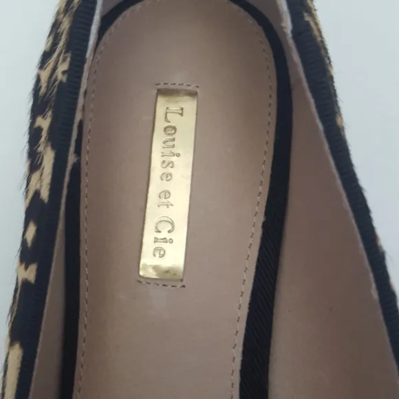 Louise et Cie Anniston leopard print leather flats
