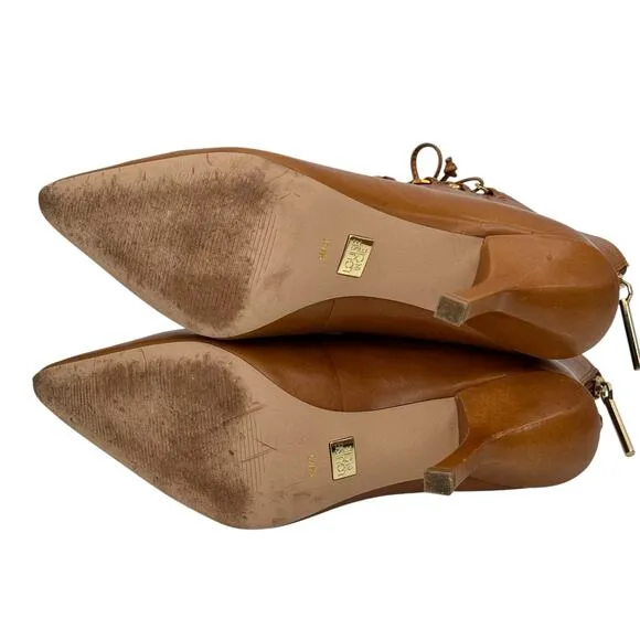Louise et Cie Vanida Boot Women's SZ 9 Brown Pointed Toe Witchy Whimsy Flirty