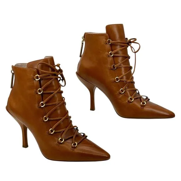 Louise et Cie Vanida Boot Women's SZ 9 Brown Pointed Toe Witchy Whimsy Flirty
