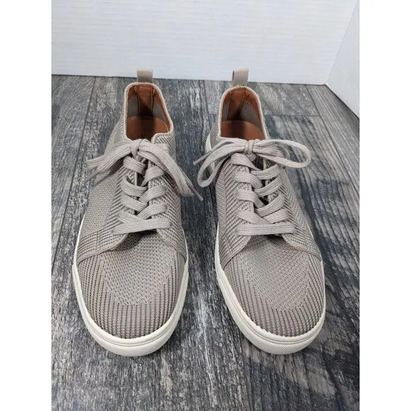 Lucky Brand LP-Laddix Women's Knit Lace Up Sneakers Taupe Size 7.5 NEW