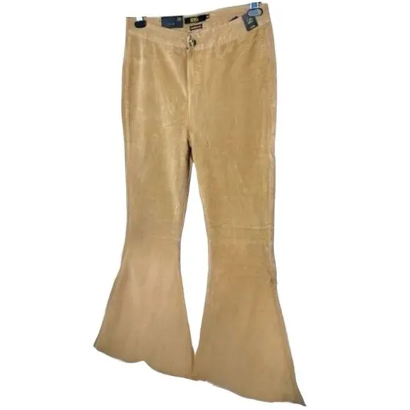 Lucky &amp; Blessed Mocha Carson Corduroy Flare Jeans NWT