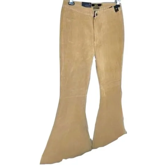 Lucky &amp; Blessed Mocha Carson Corduroy Flare Jeans NWT