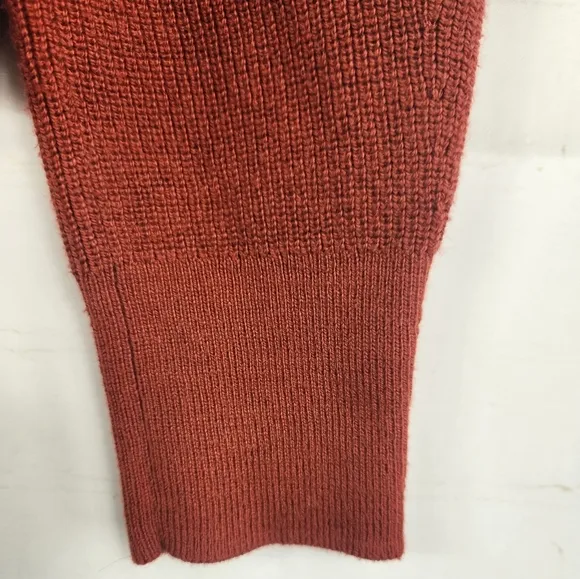Lululemon Merino Wool-Blend Ribbed Turtleneck Sweater in Cayenne Size 6