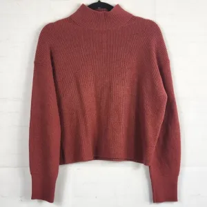 Lululemon Merino Wool-Blend Ribbed Turtleneck Sweater in Cayenne Size 6