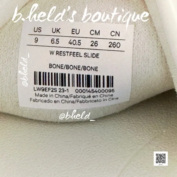 lululemon Restfeel Women’s Slide in Bone (Cream/Off-White) Size 9 New NWT
