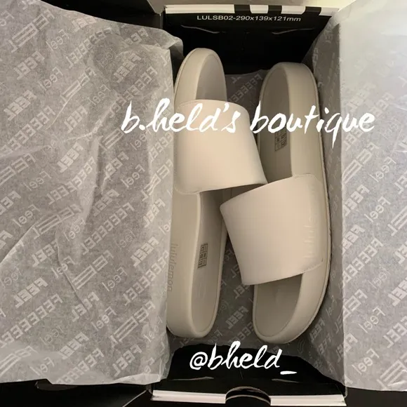 lululemon Restfeel Women’s Slide in Bone (Cream/Off-White) Size 9 New NWT