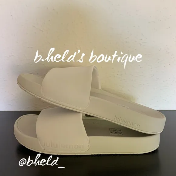 lululemon Restfeel Women’s Slide in Bone (Cream/Off-White) Size 9 New NWT