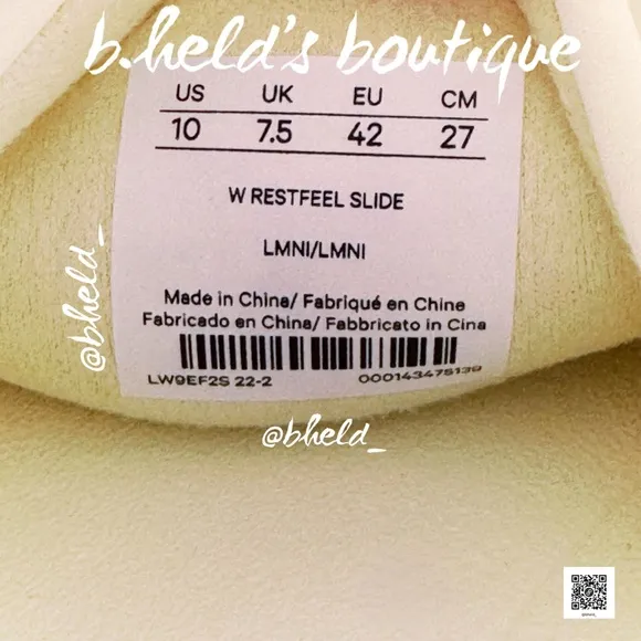 lululemon Restfeel Women’s Slide in Lemon Ice Yellow Size 10 Brand New NWT