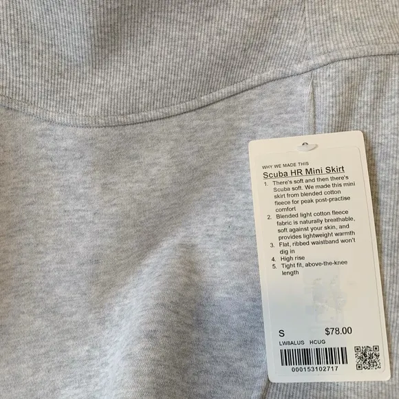 Lululemon Scuba High-Rise Mini Skirt