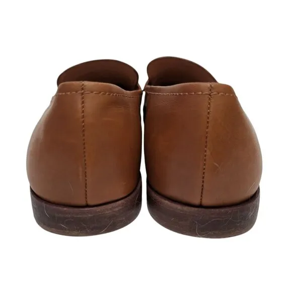 MADEWELL Alex Loafer English Saddle Brown Leather Slip-On Flat Shoe