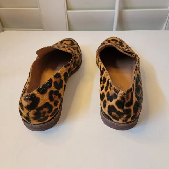 Madewell Alex Loafer in Leopard Calf Hair - Size 7