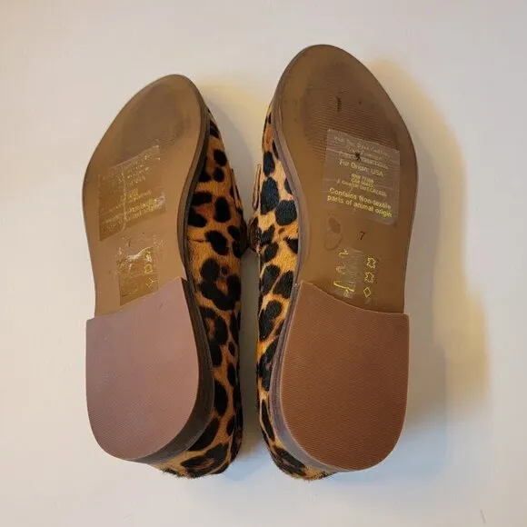 Madewell Alex Loafer in Leopard Calf Hair - Size 7