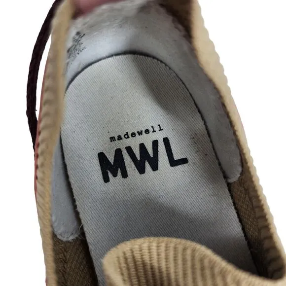 Madewell Field Knit Sneakers Lightweight Cushy Desert Dune Multi Size 6.5