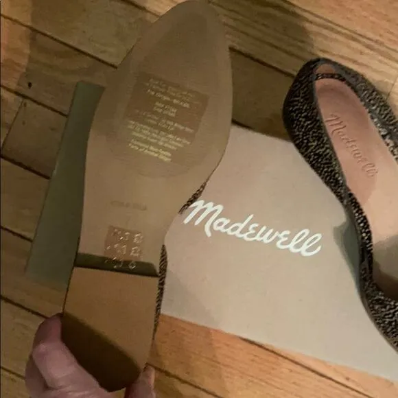 Madewell Marissa D’orsay fur flats calf hair 7