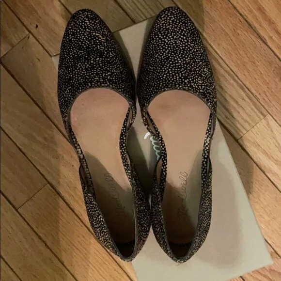 Madewell Marissa D’orsay fur flats calf hair 7