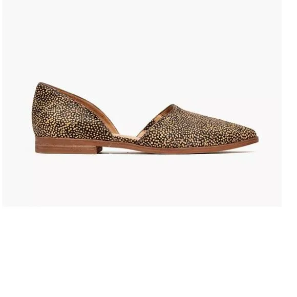 Madewell Marissa D’orsay fur flats calf hair 7