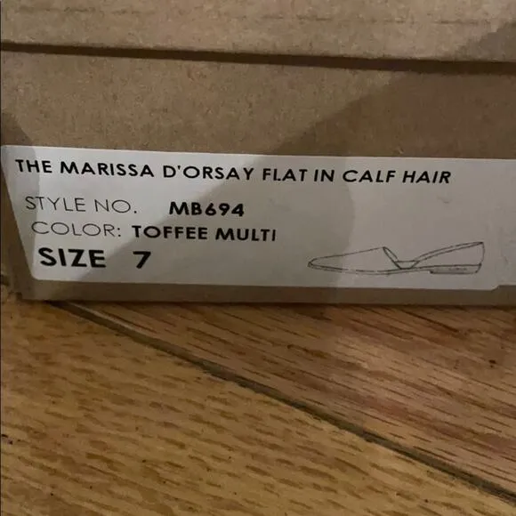 Madewell Marissa D’orsay fur flats calf hair 7