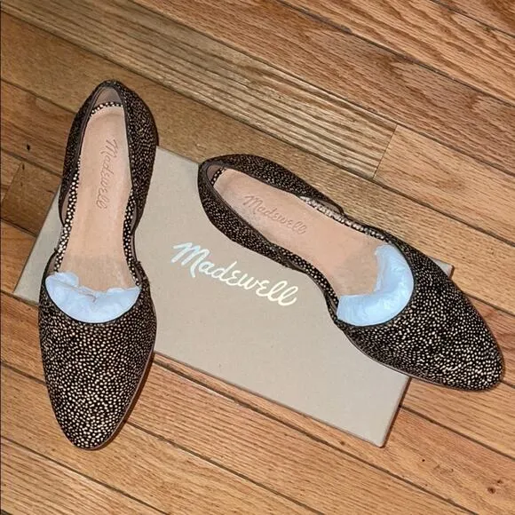 Madewell Marissa D’orsay fur flats calf hair 7