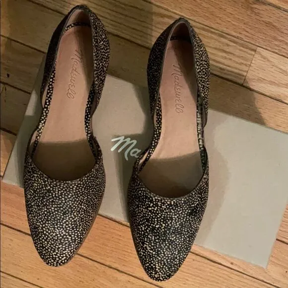 Madewell Marissa D’orsay fur flats calf hair 7
