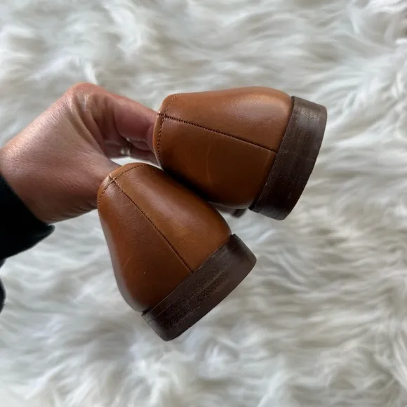 Madewell | Women’s The Alex Loafer Brown Leather Casual Slip-On Flats Penny Shoe