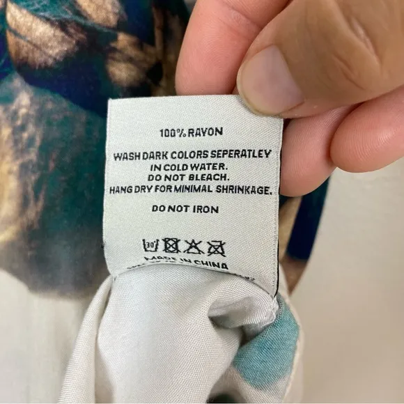 MAISON ARTICLE Horse Graphic Button Down Shirt size Medium