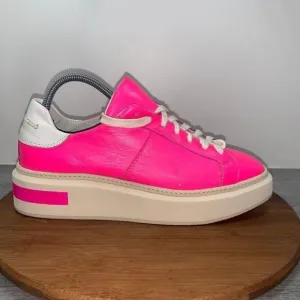 MANUEL BARCELO Leather Pink Shoes Sneakers Women’s Size US 10 EU40 Made in Italy