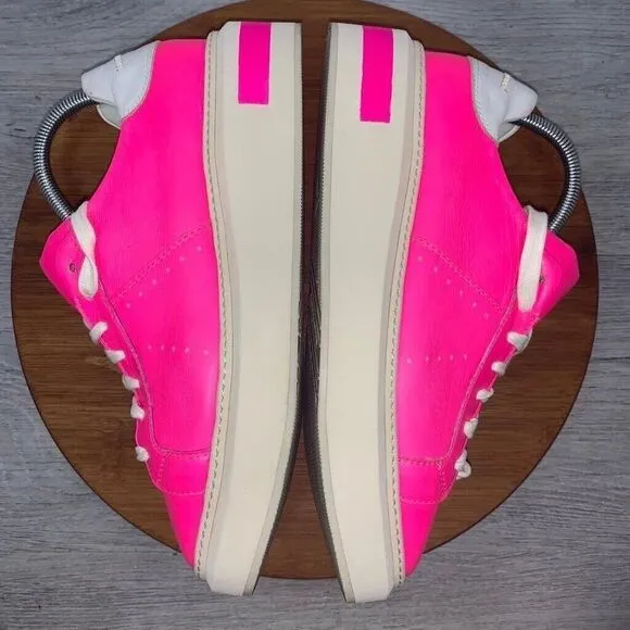 MANUEL BARCELO Leather Pink Shoes Sneakers Women’s Size US 10 EU40 Made in Italy