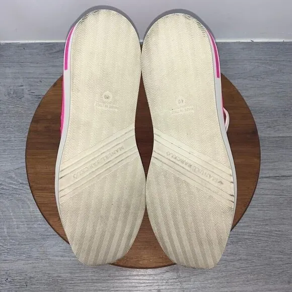 MANUEL BARCELO Leather Pink Shoes Sneakers Women’s Size US 10 EU40 Made in Italy