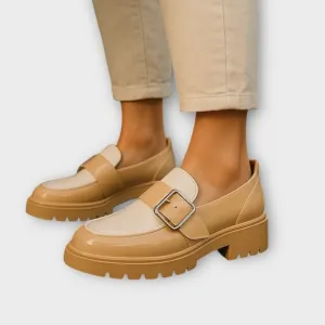 Marc Fisher Women's Hazelton Loafer Lite Latte Size 11
