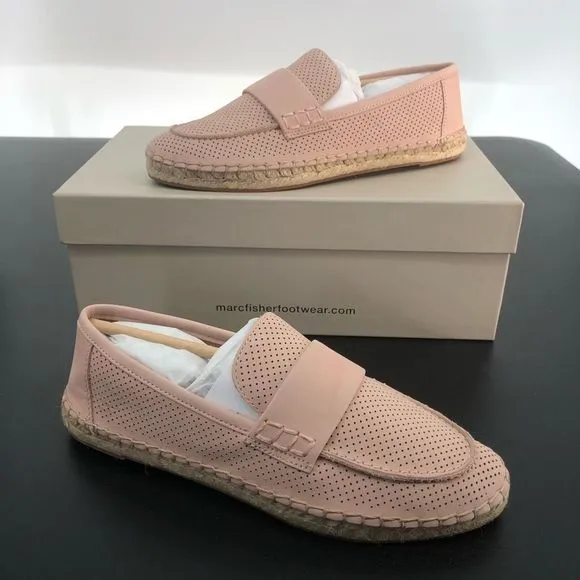 Marc Fisher Milla Light Pink Espadrille Loafers New in Box