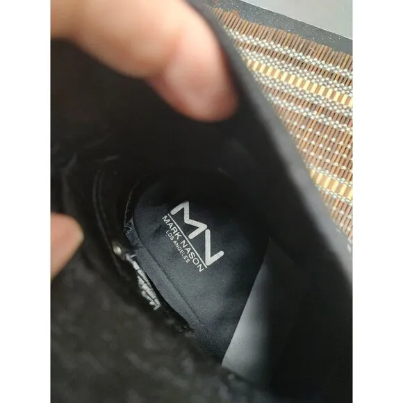 Mark Mason Skechers Black High Top Knit Sock Sneakers Size 9 222145