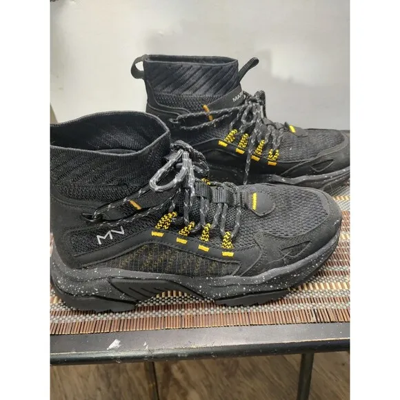 Mark Mason Skechers Black High Top Knit Sock Sneakers Size 9 222145