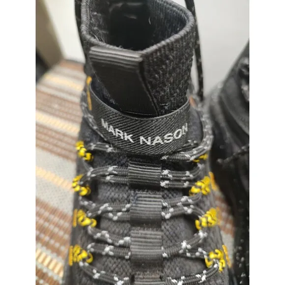 Mark Mason Skechers Black High Top Knit Sock Sneakers Size 9 222145