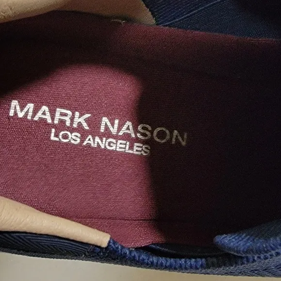 Mark Nason Los Angeles Bryson Navy Blue Sneakers Men Size 8