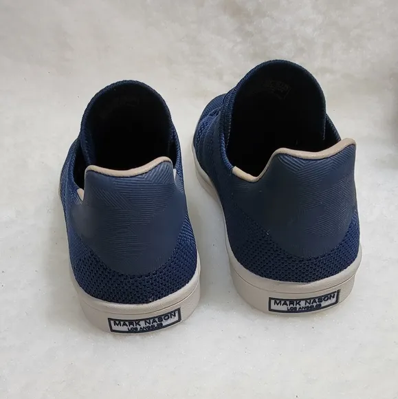 Mark Nason Los Angeles Bryson Navy Blue Sneakers Men Size 8