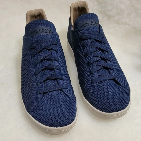 Mark Nason Los Angeles Bryson Navy Blue Sneakers Men Size 8