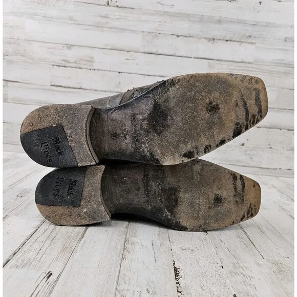 Mark Nason Rock Lives Slip On Stitched Cap Cross Distressed Leather Mens...