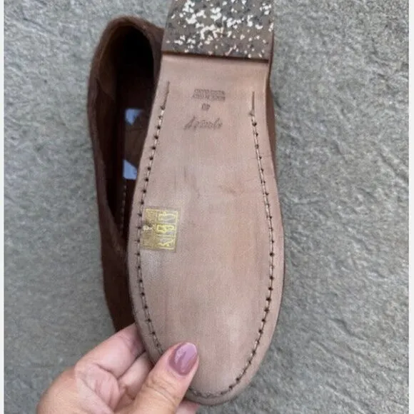 Marsell Coltellaccio Cavallino Brown Fur Ballerina Flats size 40/10