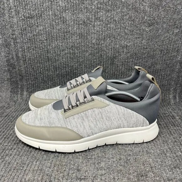 Martin Dingman Extra Light Jogger Fly Knit Sneakers Grey Mens Size 12 M