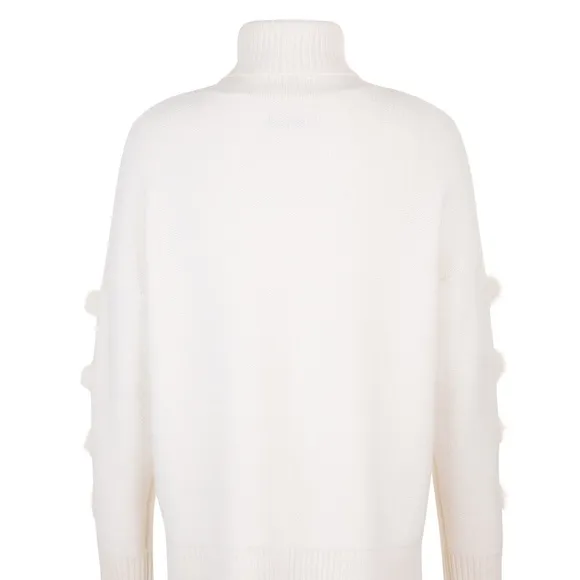 ❄️Max &amp; Moi Bambou Pom-Pom Sweater Off White❄️