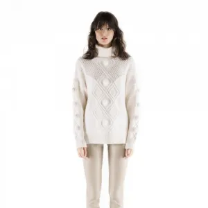 ❄️Max &amp; Moi Bambou Pom-Pom Sweater Off White❄️