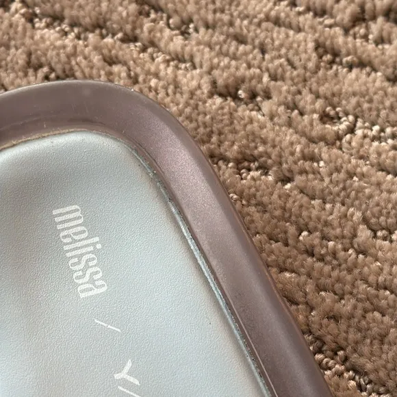 Melissa x Y/Project Limited Edition Clear Iridescent Floral Slides